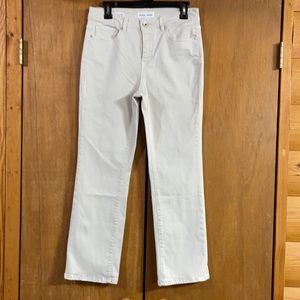 Kaki pants mid-rise straight ankle size 10
